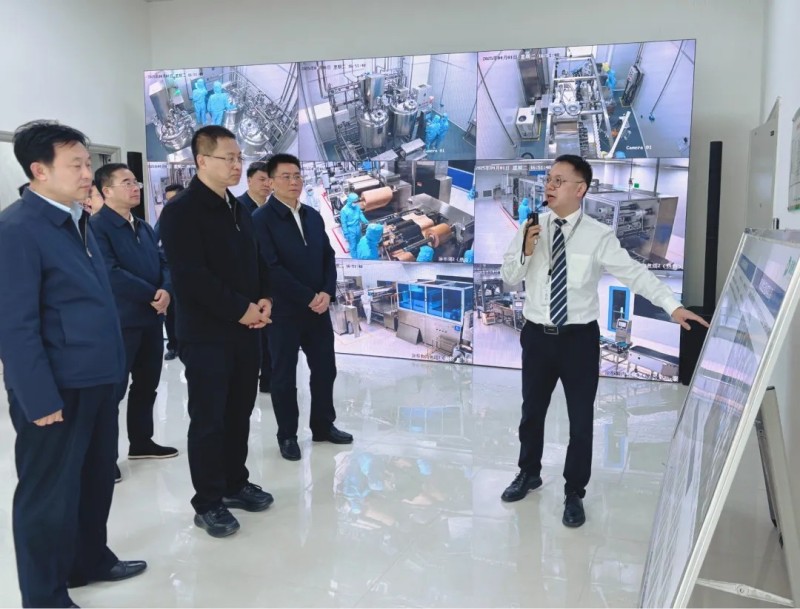 省委常委、岳陽市委書記謝衛(wèi)江一行赴派格蘭藥業(yè)參觀調(diào)研